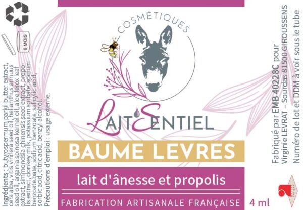 Baume pour les lèvres naturel