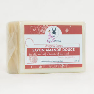 Savon au lait d'ânesse parfum amande douce