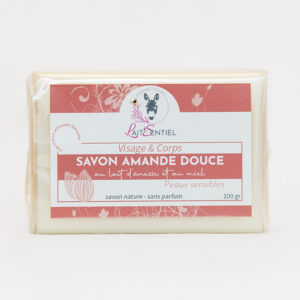 Savon au lait d'ânesse parfum amande douce