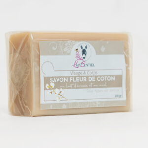 Savon au lait d'ânesse parfum fleur de coton