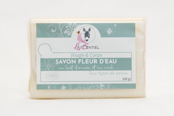 Savon au lait d'ânesse parfum fleur d'eau