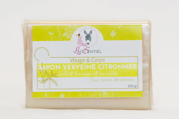 Savon au lait d'ânesse parfum verveine citron