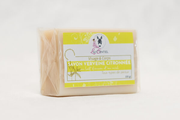 Savon au lait d'ânesse parfum verveine citron