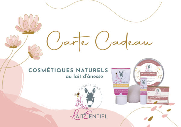 carte cadeau cosmétiques naturels en ligne