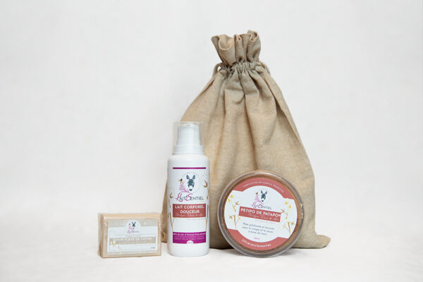 Trio de cosmétiques naturels pour le corps
